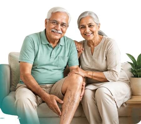 Patient with varicose veins